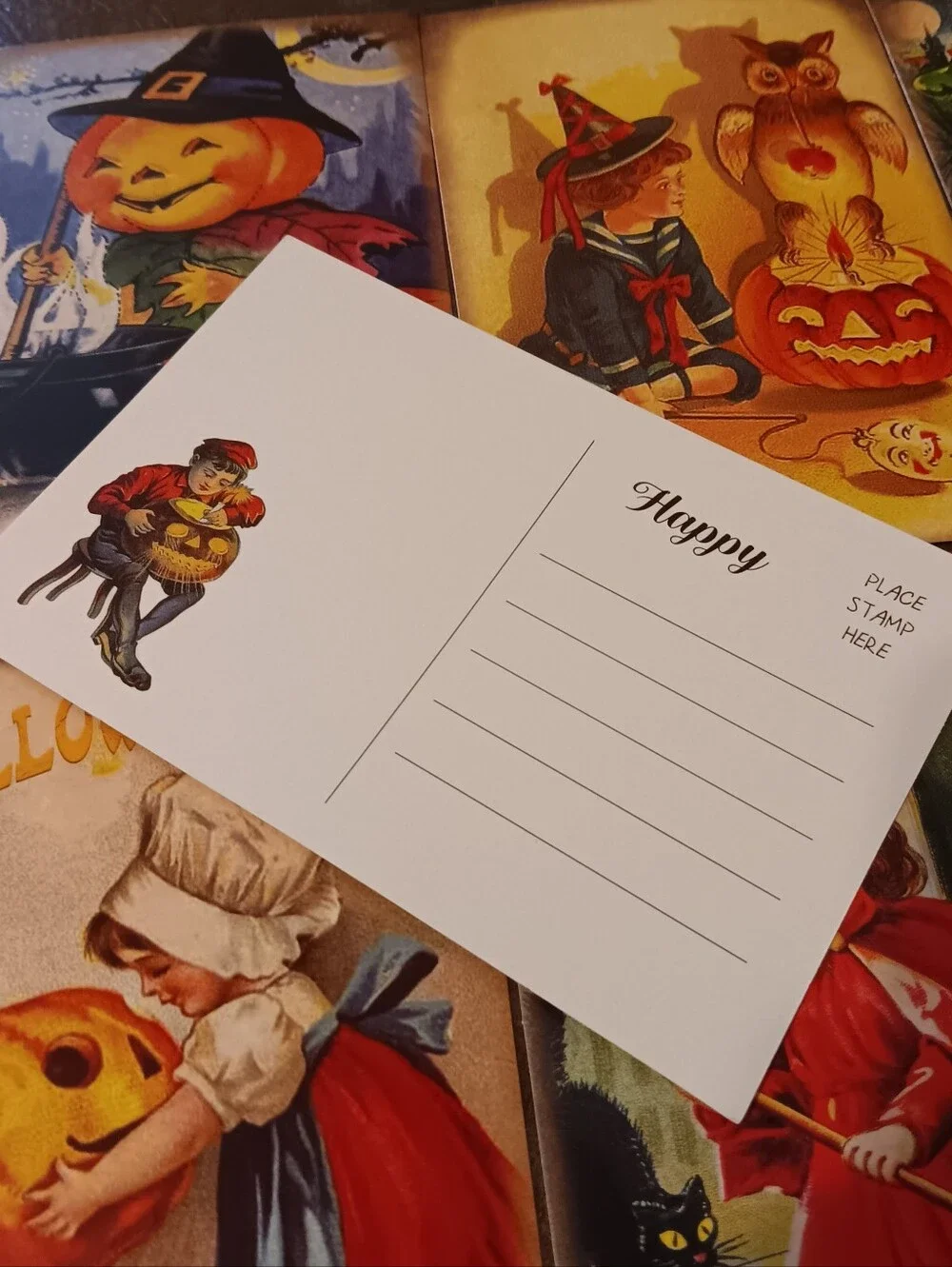 N/A halloween postcard